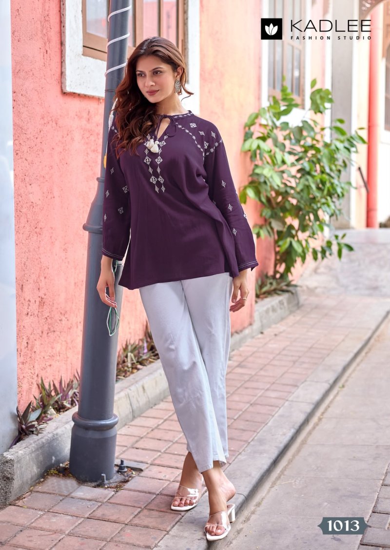Crystal Vol 3 By Kadlee Rayon Wrinkle Western Ladies Top